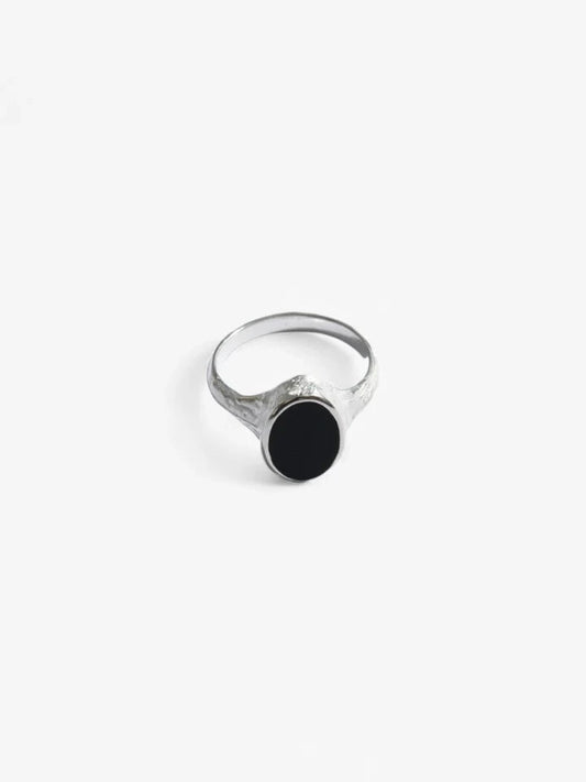 Midnight Onyx Ring - Sterling Silver Nusands