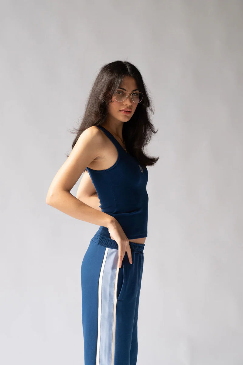Mio Tank - Midnight Blue Araminta James at Cloth in Brick 03