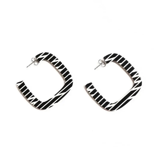 Monochrome Handcrafted Earrings Kitty Paloma
