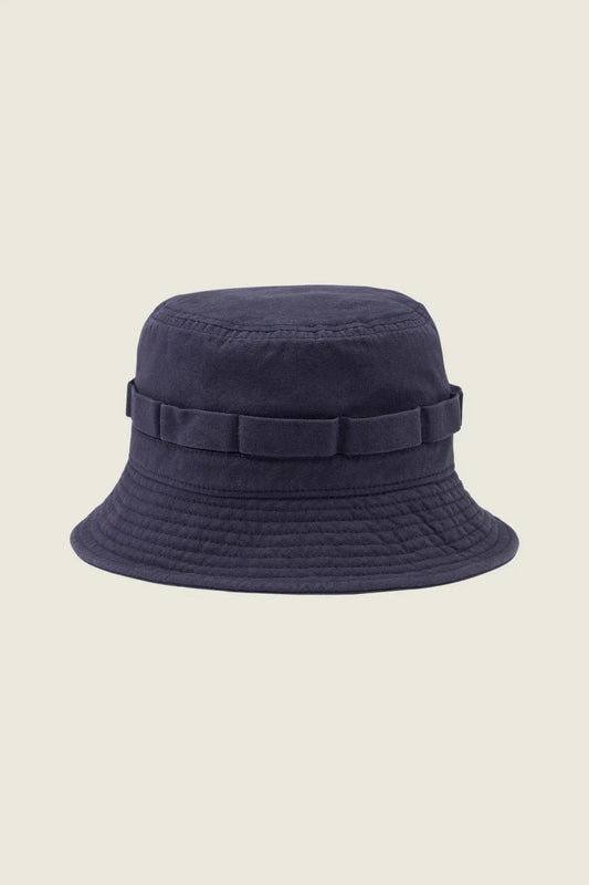 Navy Fisherman Canvas Bucket Hat OAS