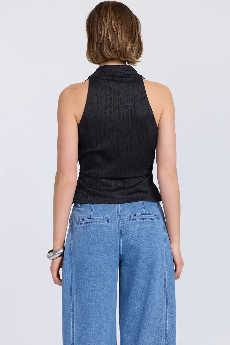 Nostalgia Mesh Top - Black (Copy) Sovere