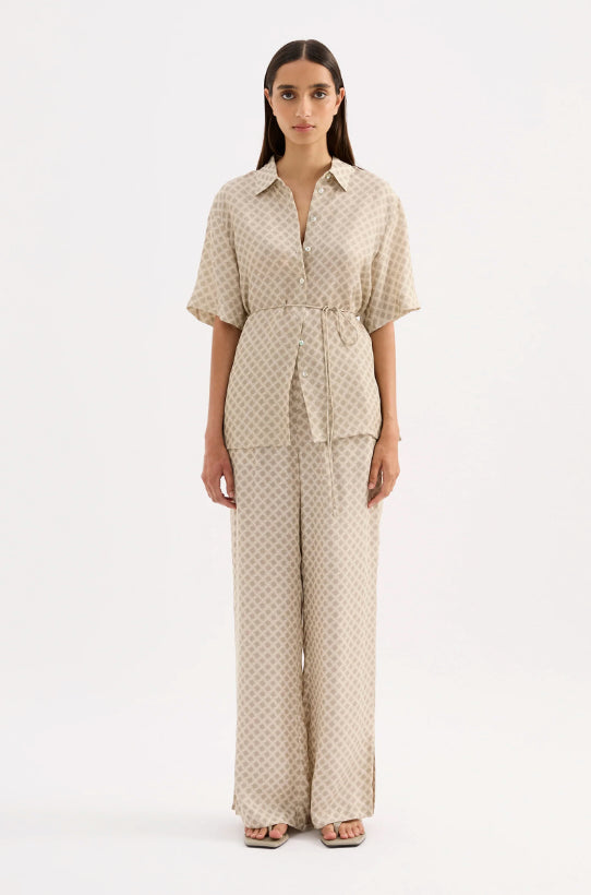 Cosmos Cupro Shirt Nude Lucy