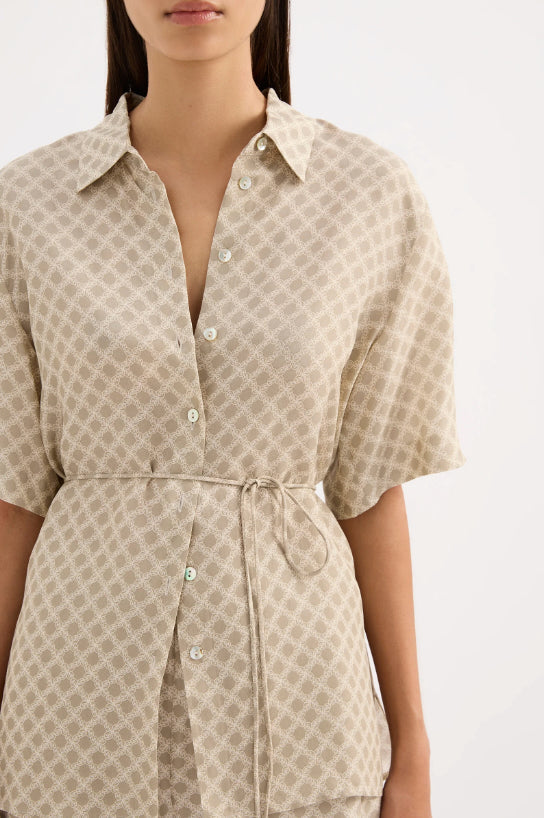 Cosmos Cupro Shirt Nude Lucy