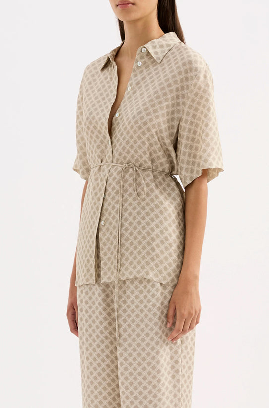 Cosmos Cupro Shirt Nude Lucy