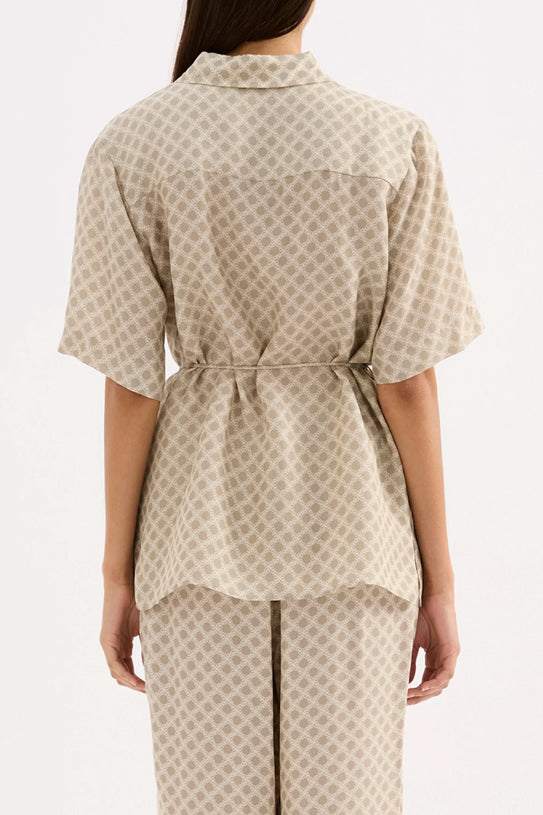 Cosmos Cupro Shirt Nude Lucy