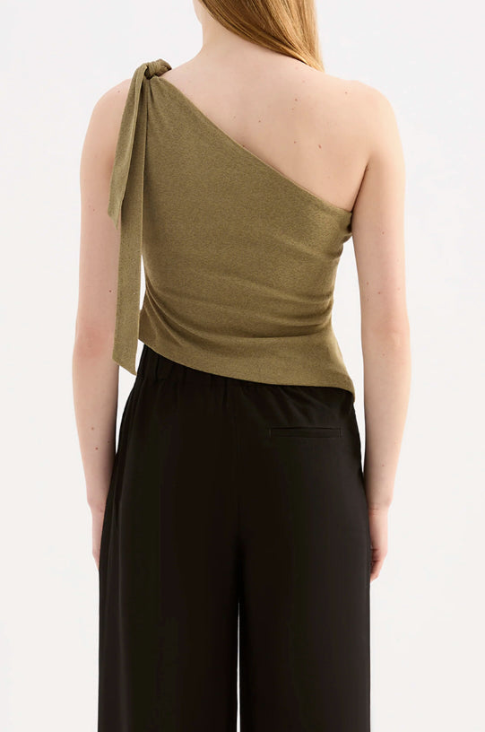 Fiora Mesh Top - Deep Olive Nude Lucy
