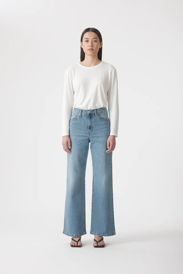 Ellie 32" Super High Rise Wide Jean - Drift Outland Denim