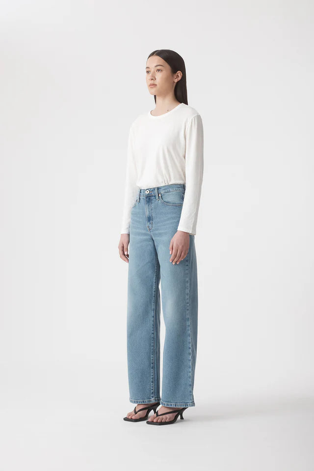 Ellie 32" Super High Rise Wide Jean - Drift Outland Denim