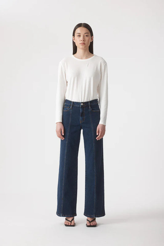Mia Seamed Jean 32" - Tide Outland Denim