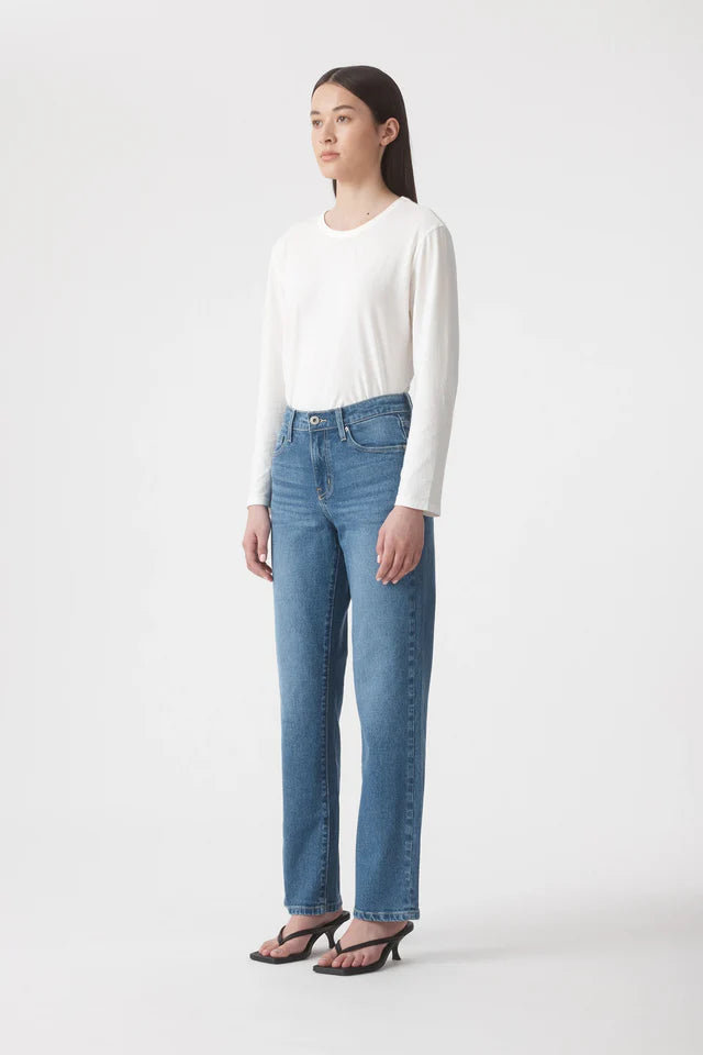 Isa Long Sleeve Top - Bone Outland Denim