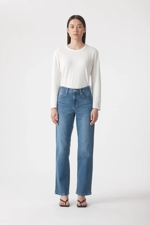 Isa Long Sleeve Top - Bone Outland Denim