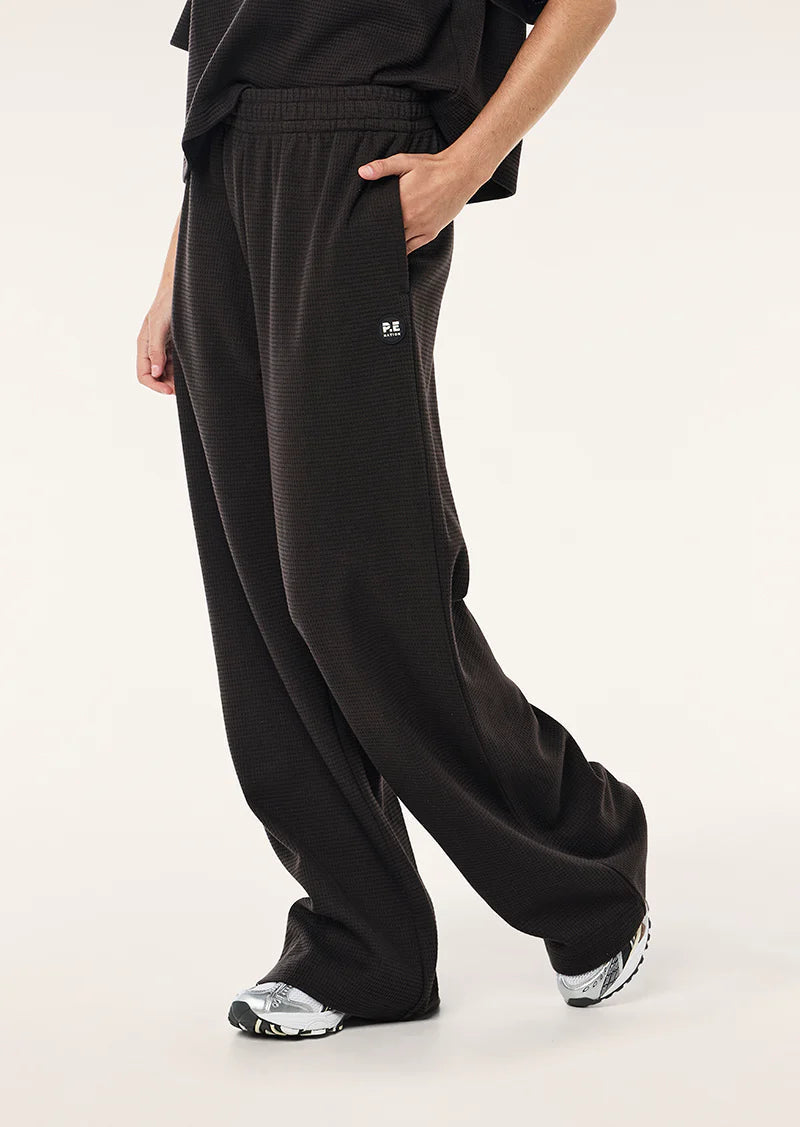 Printemps Waffle Trackpant - Licorice P.E Nation
