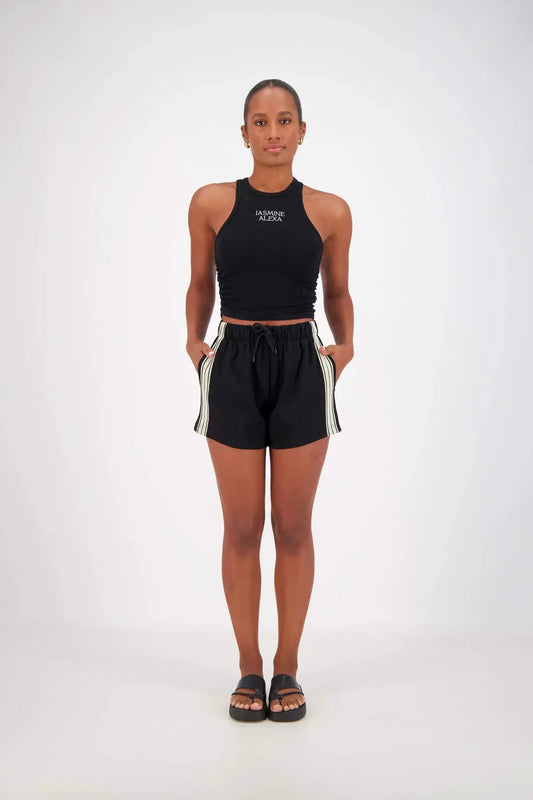 Panarea Shorts - Black Jasmine Alexa