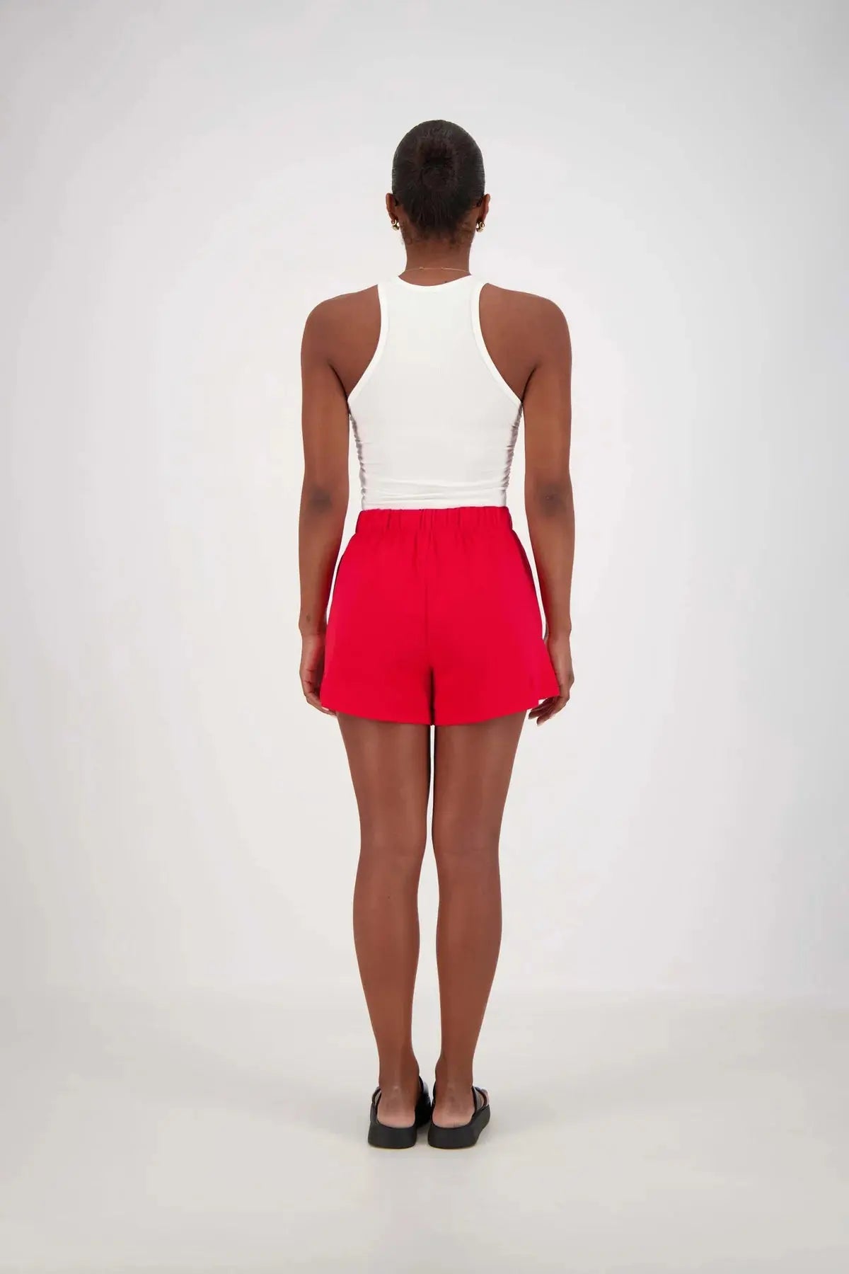 Panarea Shorts - Cobalt Red Jasmine Alexa
