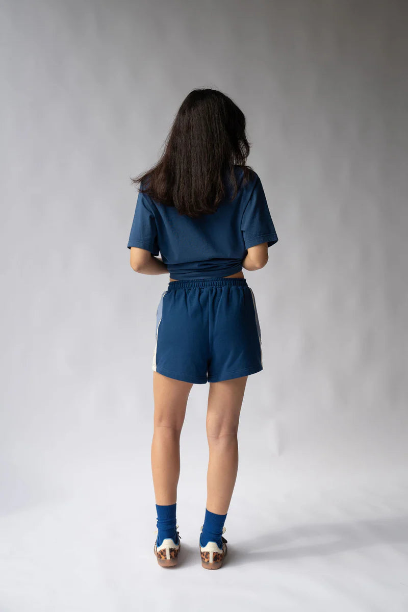 Parisienne Track Short - Midnight Blue Araminta James at Cloth In Brick 02