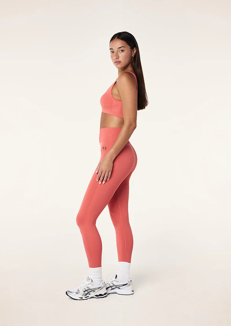 Restore Seamless Scoop Bra - Brick Red P.E Nation at cloth in brick 03