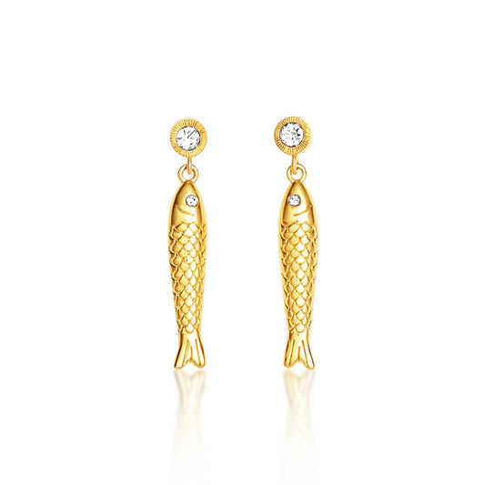 Cat Sanz X Pesca Brillio Earrings - Gold Carly Paiker
