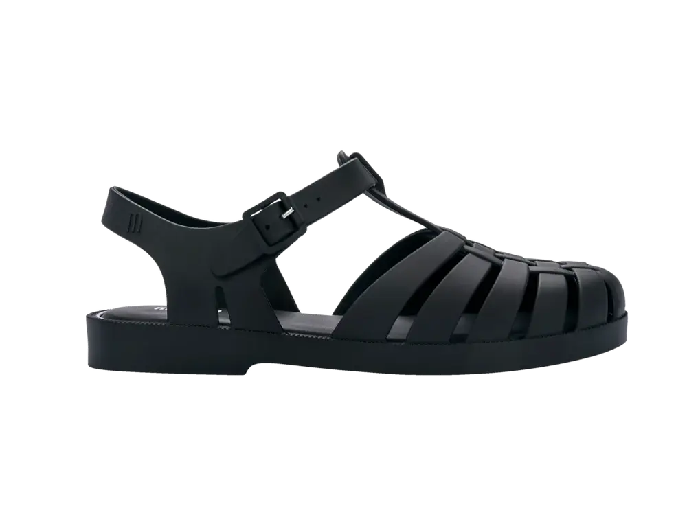 Melissa Possession Sandal - Matte Black Side view