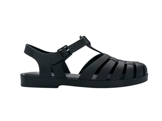 Melissa Possession Sandal - Matte Black Side view