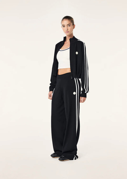 Retreat Knit Pant - Black P.E Nation at cloth in brick 01 