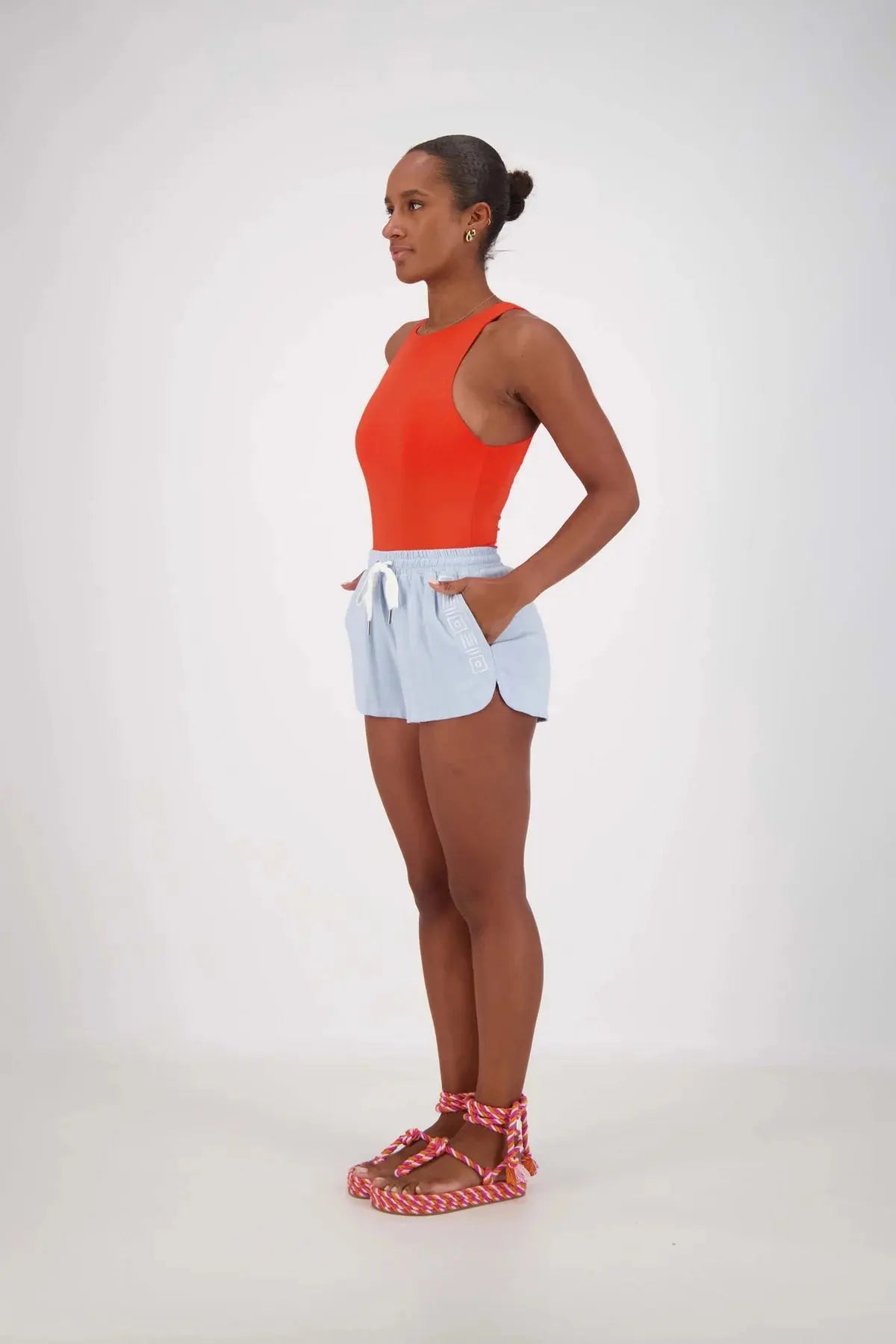 Rosetta Shorts - Powder Blue Jasmine Alexa