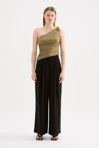 Fiora Mesh Top - Deep Olive Nude Lucy