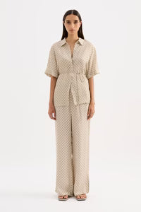 Cosmos Cupro Shirt Nude Lucy