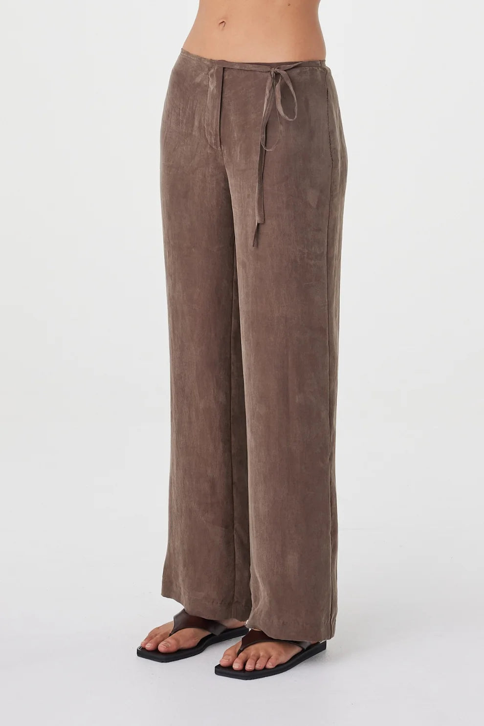 Maisie Tie Pant - Espresso Arcaa