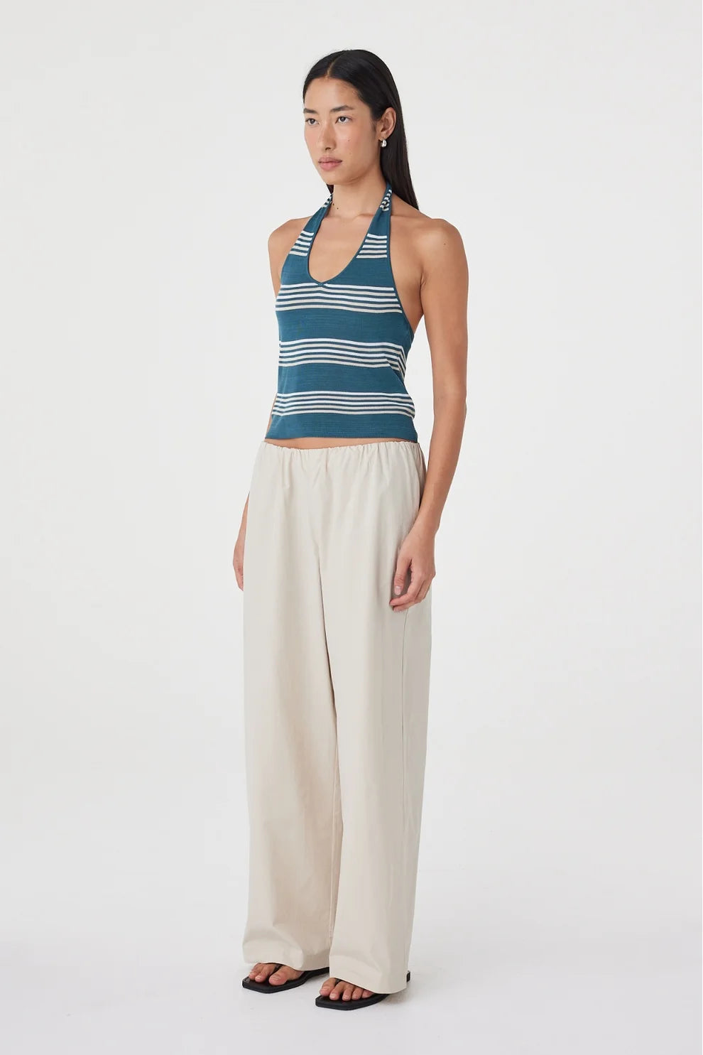 Nuri Top - Teal Stripe Arcaa