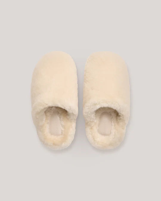 Sheepskin Slippers - Cream Hommey