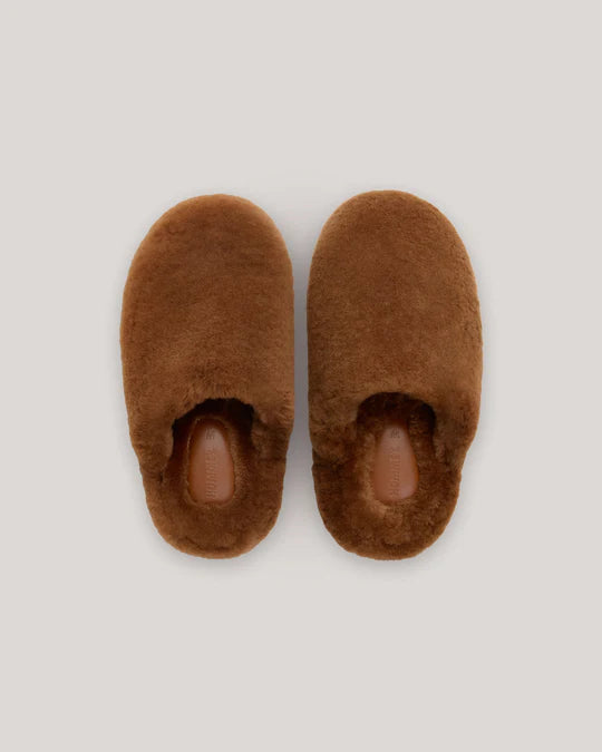 Sheepskin Slippers - Hazelnut Hommey