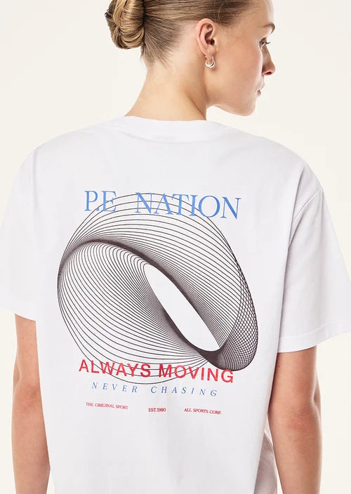 Snap Relaxed Fit Tee - White P.E Nation