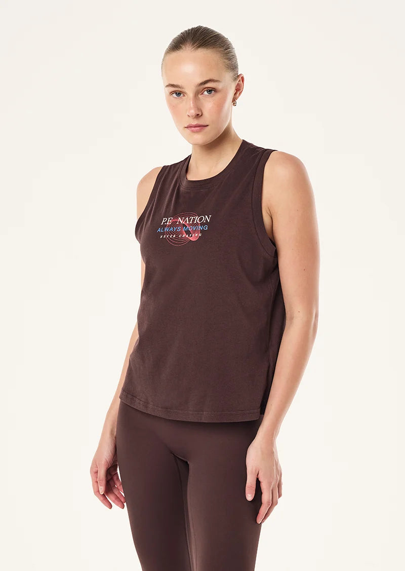 Snap Tank - Dark Plum P.E Nation