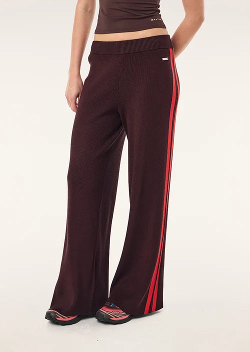 Solar Knit Pant - Dark Plum P.E Nation