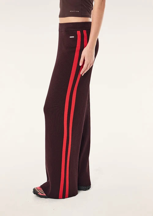 Solar Knit Pant - Dark Plum P.E Nation