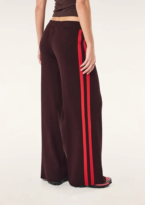 Solar Knit Pant - Dark Plum P.E Nation
