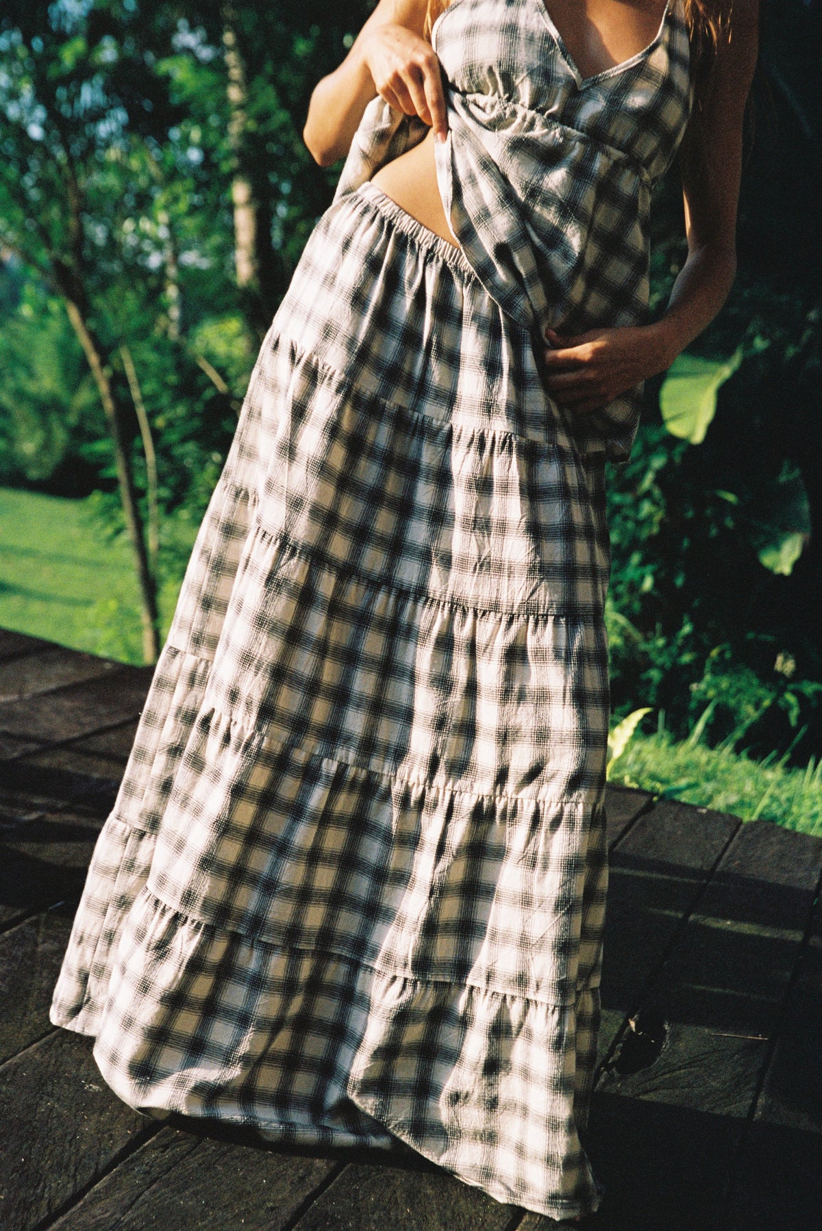 Sonder Tier Check Skirt Ciao Ciao
