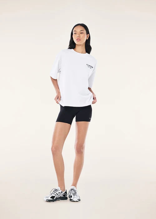 Spin Off Oversized Heavyweight Tee - White P.E Nation