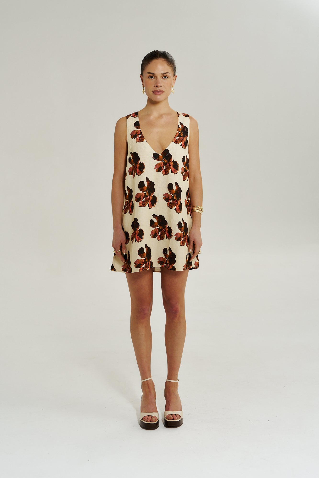 V Neck Mini Dress - Butter Fleur Summi Summi