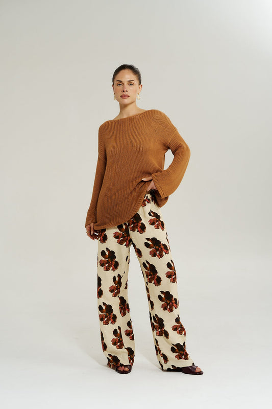 Wide Leg Pant - Butter Fleur Summi Summi