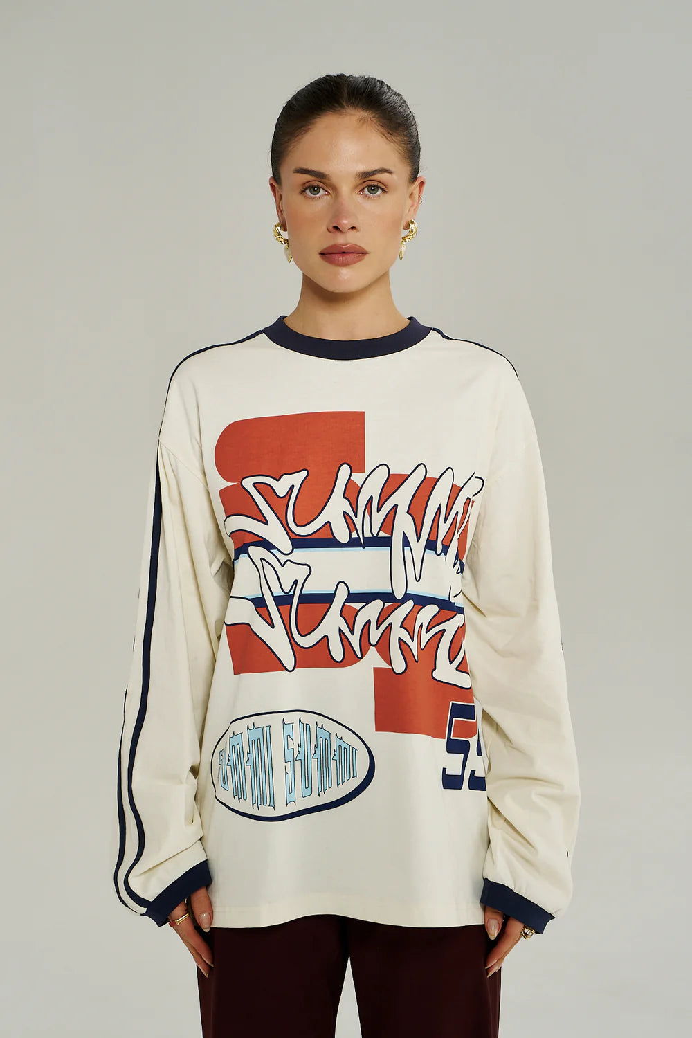 Bleu 55 LS Tee - Vintage White Summi Summi