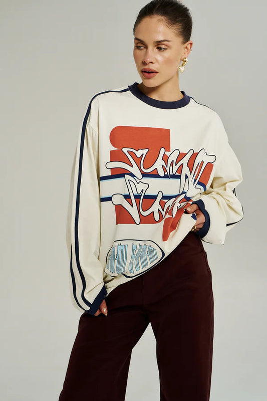 Bleu 55 LS Tee - Vintage White Summi Summi