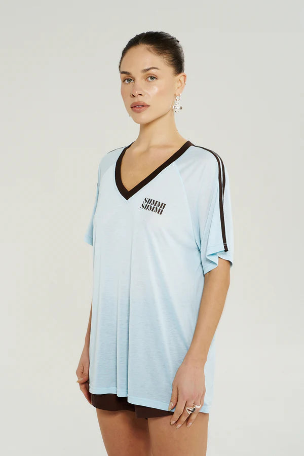 V Neck Jersey Tee - Icel Summi Summi