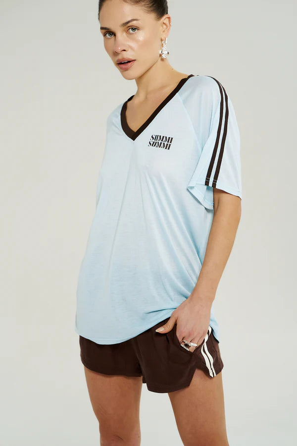 V Neck Jersey Tee - Icel Summi Summi