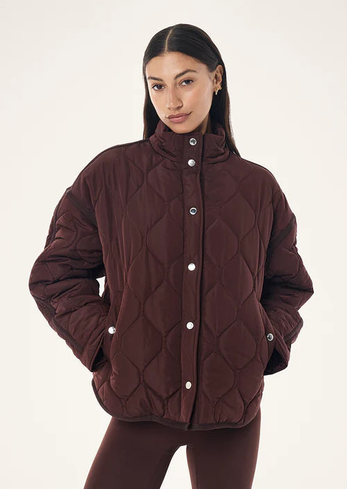 Surge Quilt Jackey - Mahogany P.E Nation