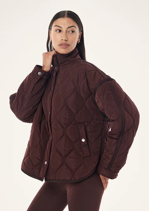 Surge Quilt Jackey - Mahogany P.E Nation