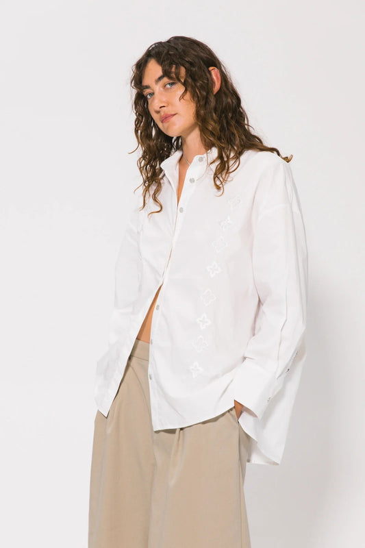 Emblem LS Shirt - White Something Very Special