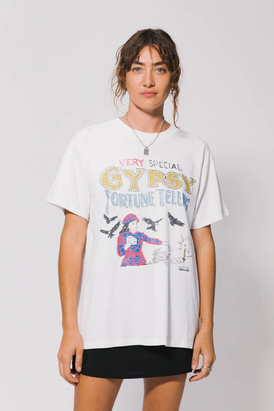 Fortune Teller Vintage Tee - White Something Very Special