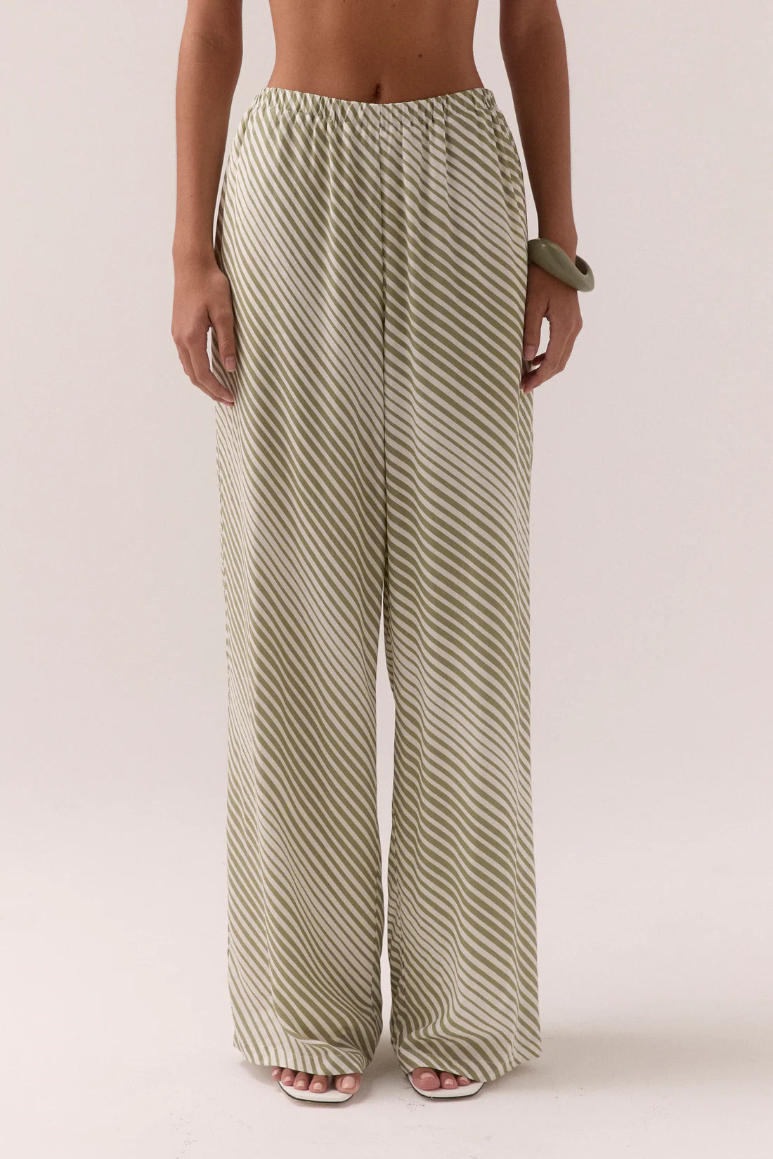 Vista Pants -Olive Stripe Sovere