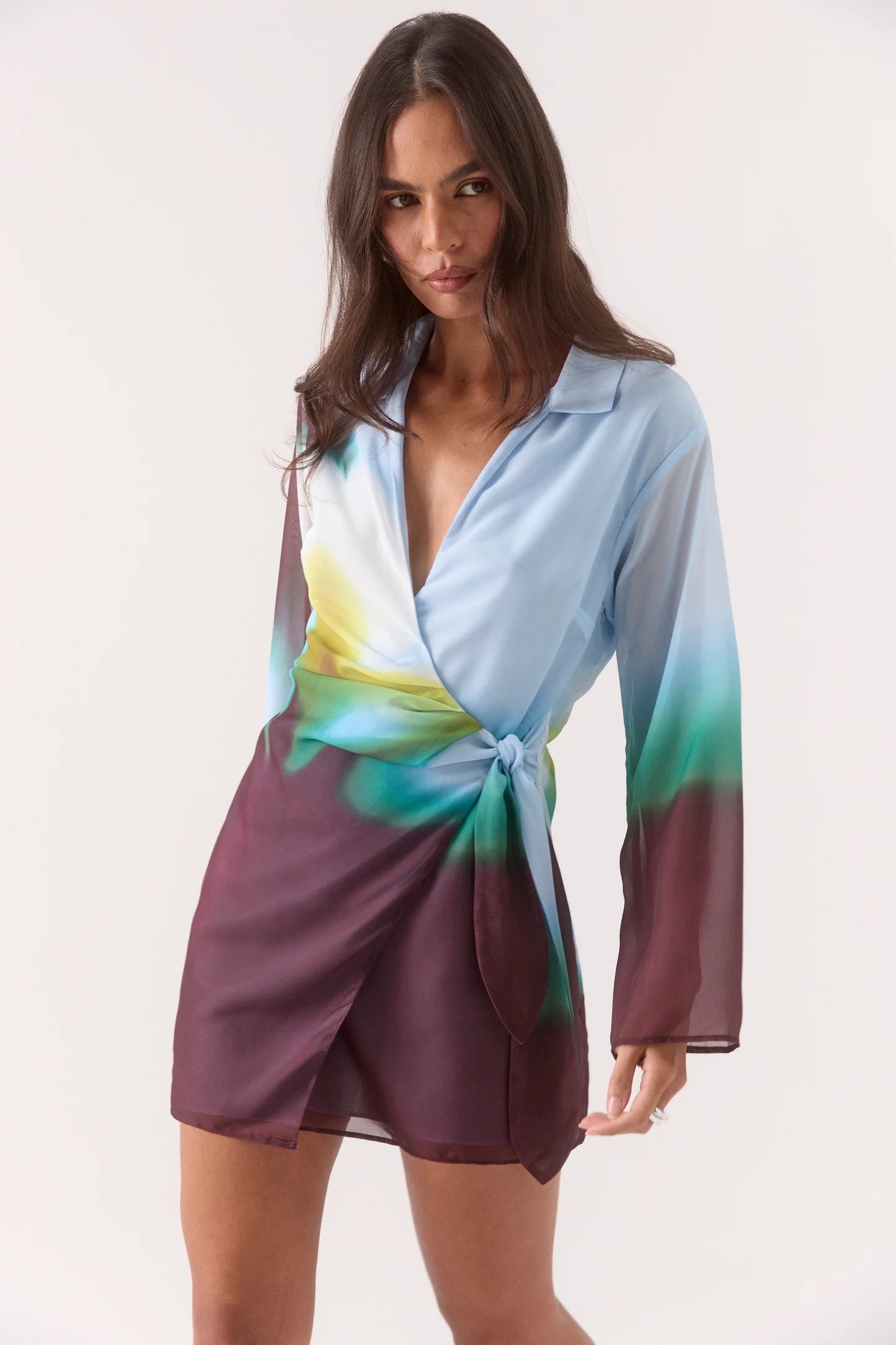 Zinnia Shirt Dress - Azure Sovere